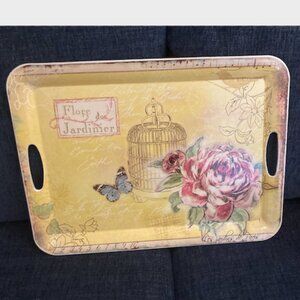 Vintage Paris Inspired Heavyweight Serving Tray 20" x 14.5"